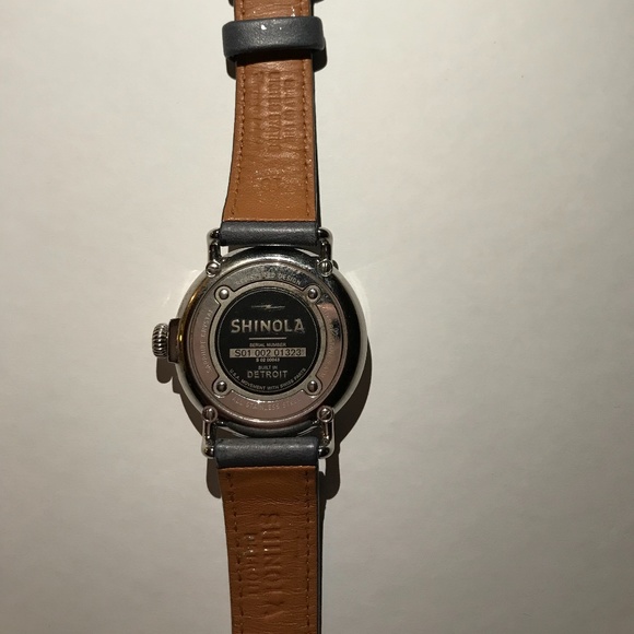 Shinola Watch - blue leather band stainless case main image 4